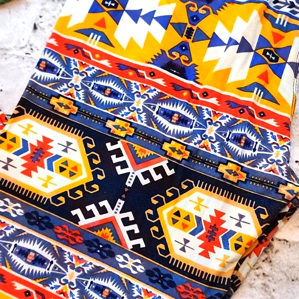 LuLaRoe Aztec Tribal OS Leggings
